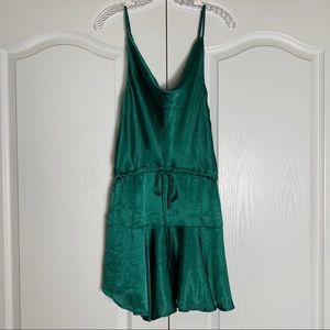 Princess Polly Green Silky Dress